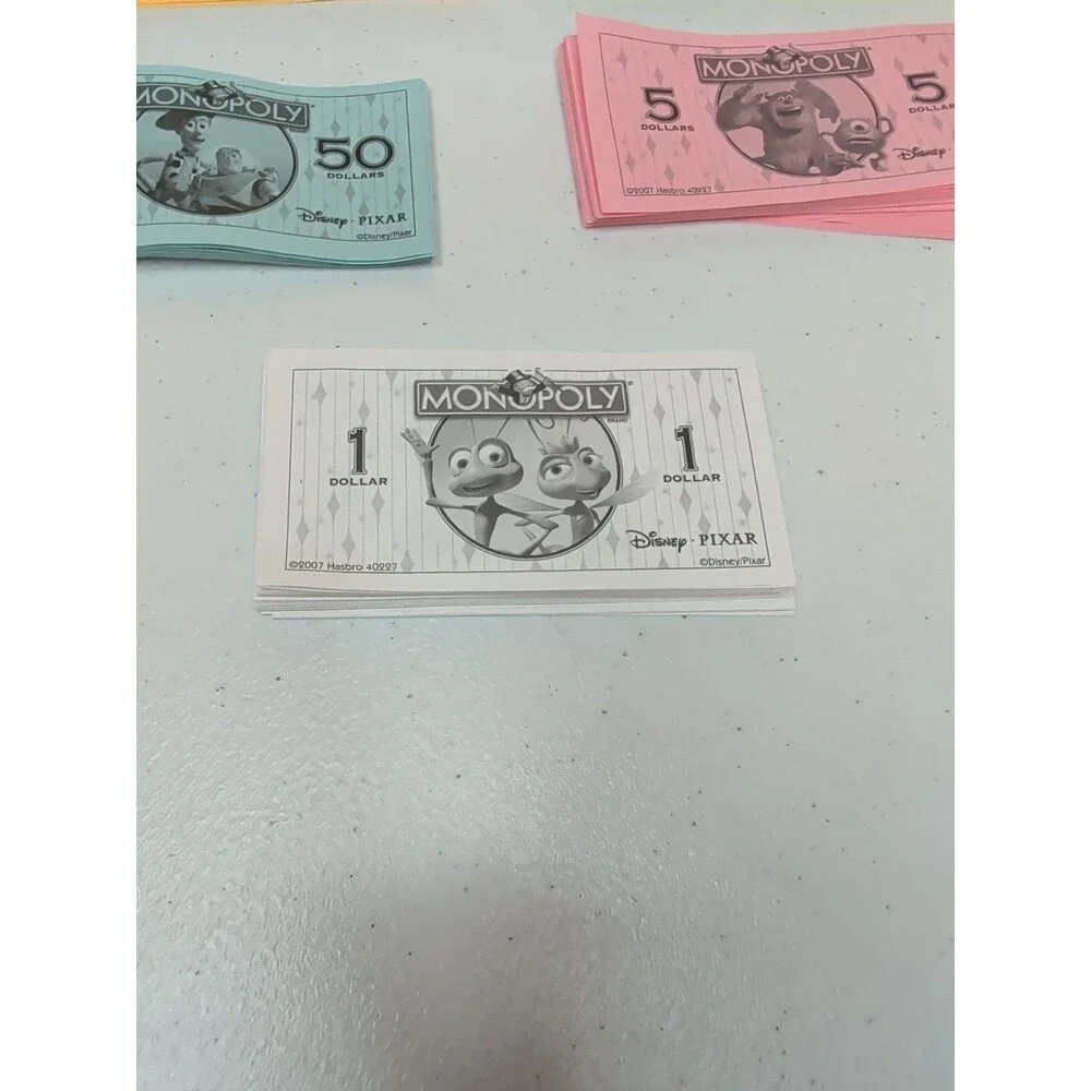 2007 Monopoly Disney Pixar Replacement Play Money